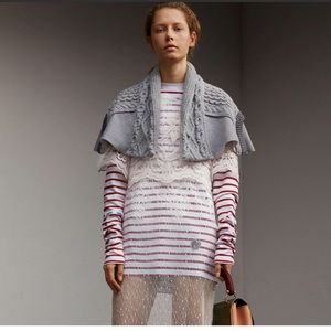 Burberry knit capelet/poncho